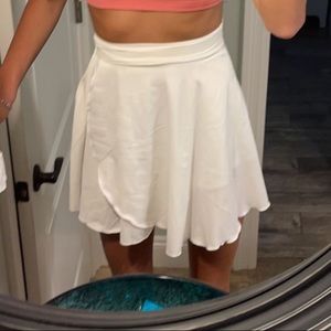 White wrap skirt